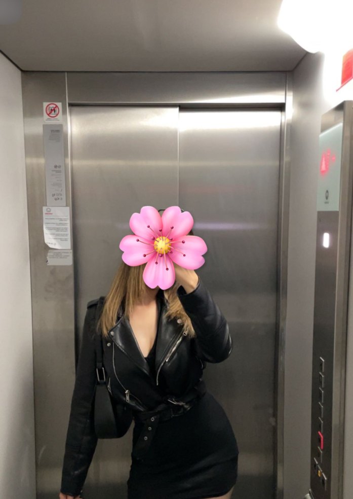 Kadın Siyah Deri Biker Ceket - Görsel 4