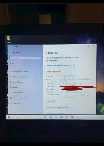 Siyah Casper Dizüstü Bilgisayar - Görsel 10