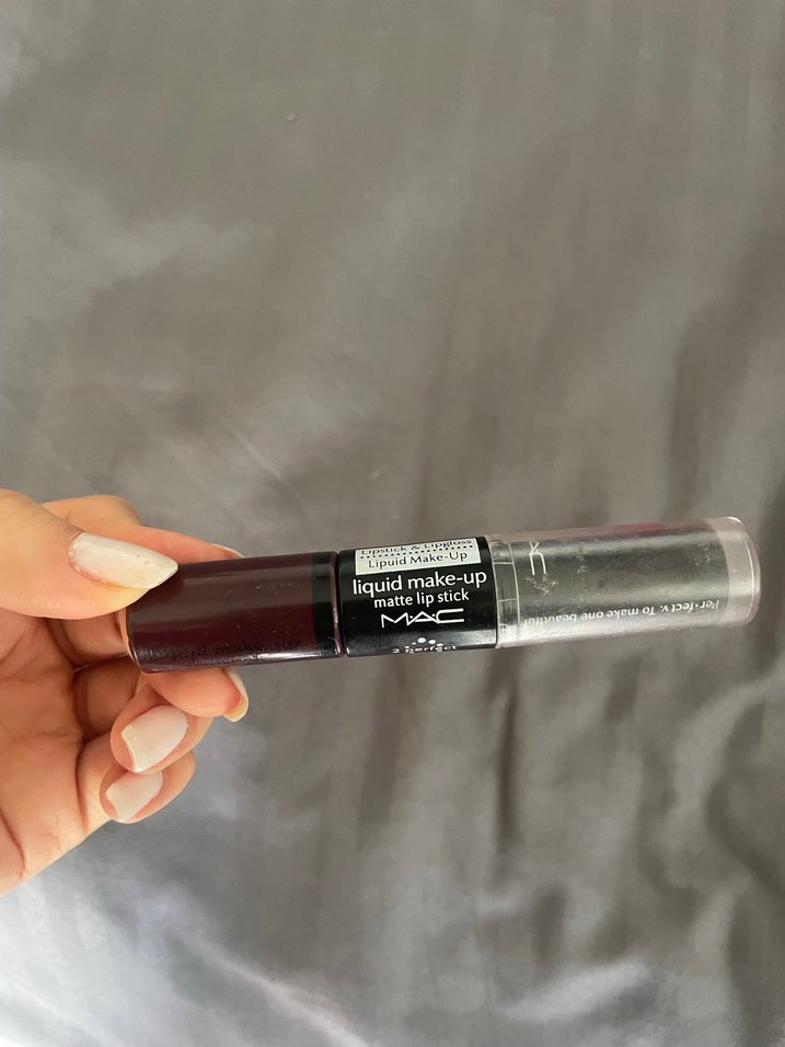 Mac Bordo Çift Taraflı Likit Ruj - Görsel 2