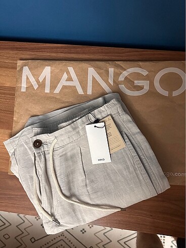Mango Erkek 32 Bej Short - Görsel 3