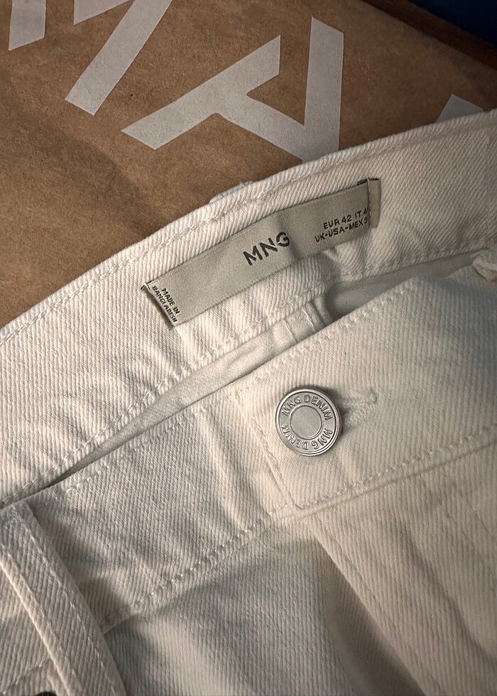 Mango Man 32 Erkek Kot Short Krem - Görsel 3