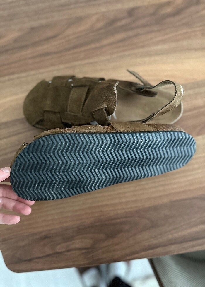 Zara Erkek 44 Nubuk Sandalet - Görsel 4