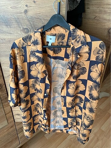 Kısa kollu unisex gömlek