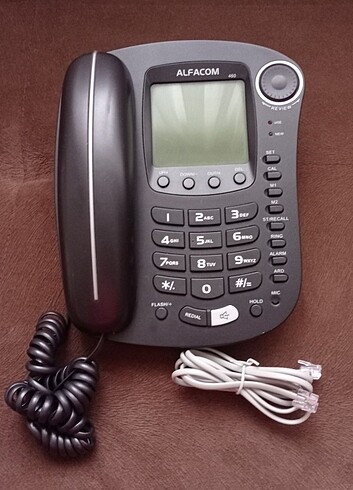 Alfacom 460 Siyah Kablolu Ev Telefonu