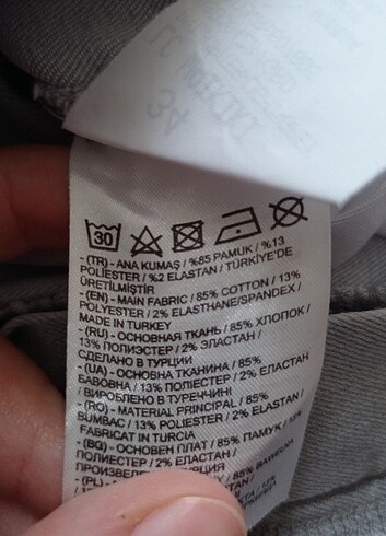 xxl Beden gri Renk LC Waikiki Gri Dar Paça Pantolon