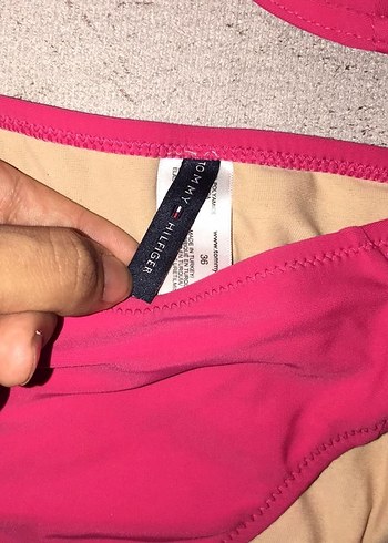 Dantel Detaylı Desenli Pembe Bikini - Görsel 4