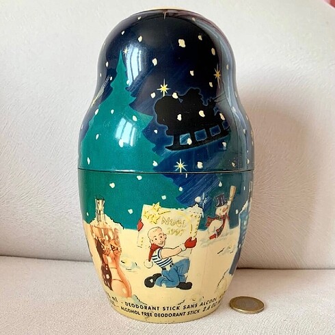 Jean Paul Gaultier noel 1997 vintage matruşka formlu boş parfüm 