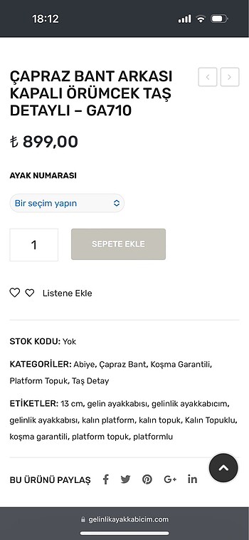 Zara Gelinlik ayakkabısı