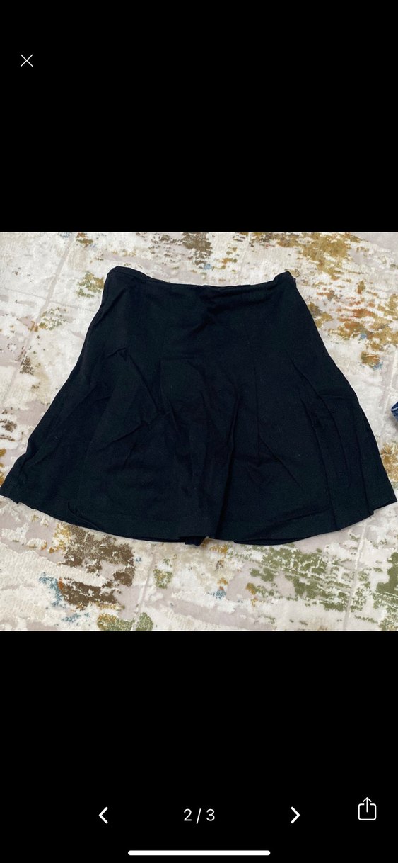 Siyah Pilili Mini Etek - Görsel 2