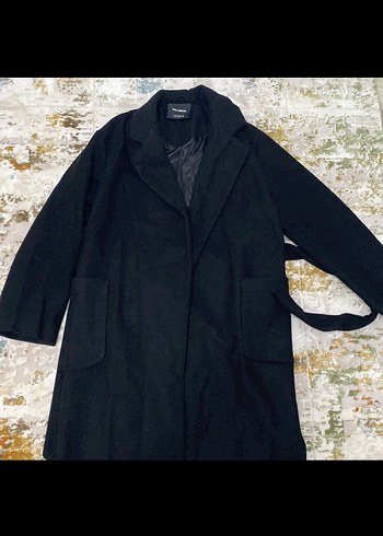 Siyah Oversize Kaban - Görsel 2