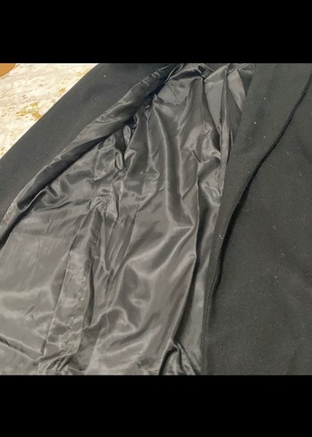 Siyah Oversize Kaban - Görsel 4