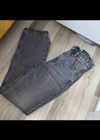 Gri Regular Fit Kadın Denim Pantolon - Görsel 5