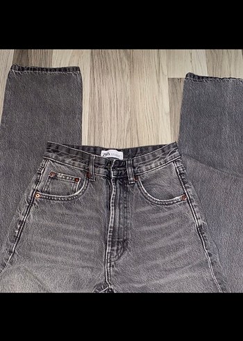 Gri Regular Fit Kadın Denim Pantolon - Görsel 4