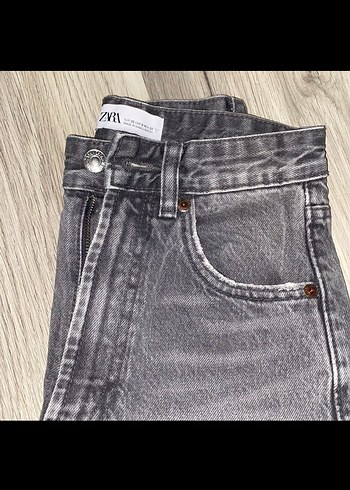 Gri Regular Fit Kadın Denim Pantolon - Görsel 3