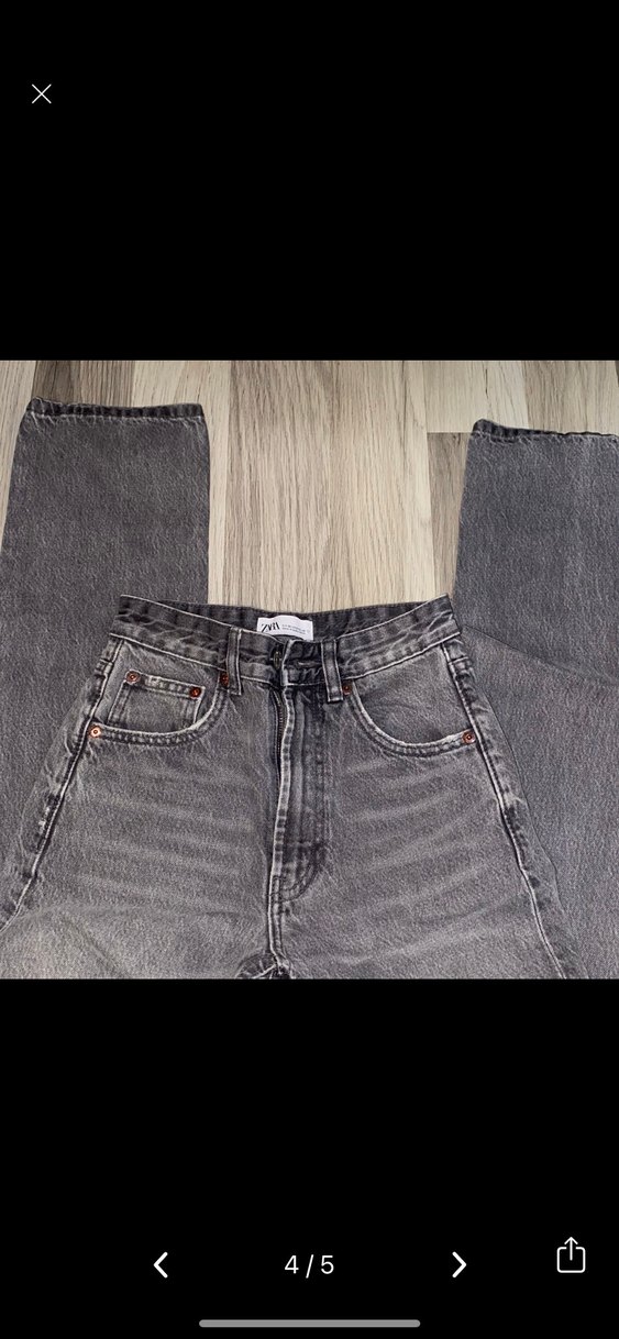 Gri Regular Fit Kadın Denim Pantolon - Görsel 4