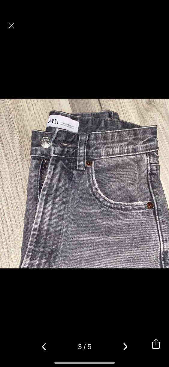 Gri Regular Fit Kadın Denim Pantolon - Görsel 3