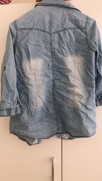 H&M Kot gömlek taşlı h&m