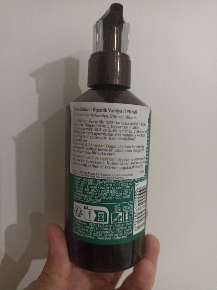 Yves Rocher Bourbon Vanilya Köpüren El Sabunu - Görsel 2