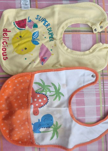 Renkli Baskılı Bebek Önlükleri - Görsel 3