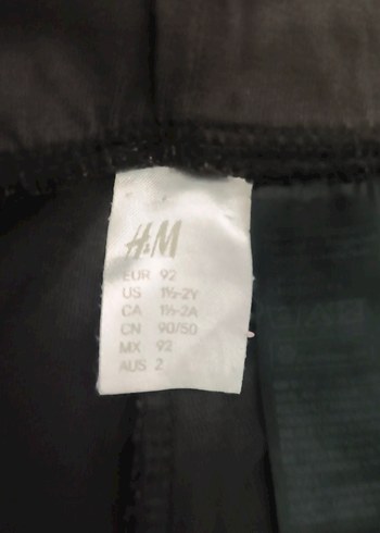 H&M 1,5-2 yasSiyah Baskılı Kemerli Mini kız bebekŞortu - Görsel 6
