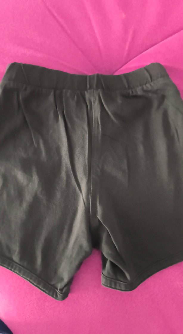 H&M 1,5-2 yasSiyah Baskılı Kemerli Mini kız bebekŞortu - Görsel 4