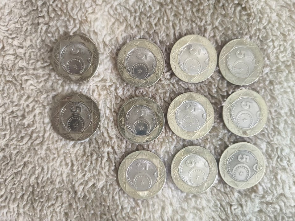 koleksiyonlik 100.yil parasi 10 adet - Görsel 4