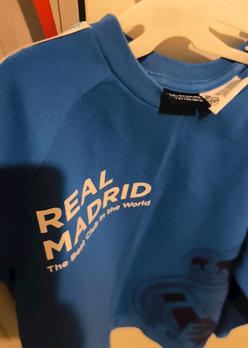 Erkek Çocuk Mavi Real Madrid Sweatshirt7-8 yas - Görsel 3