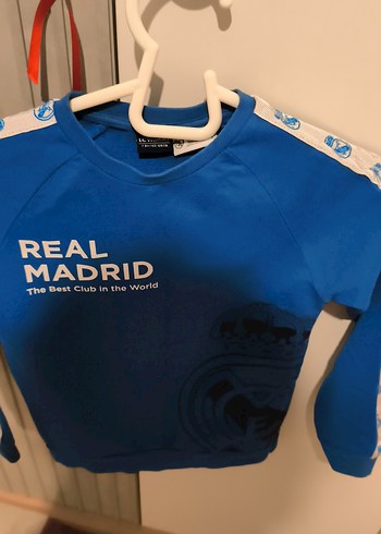 Erkek Çocuk Mavi Real Madrid Sweatshirt7-8 yas - Görsel 4
