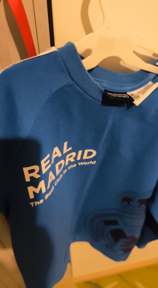 Erkek Çocuk Mavi Real Madrid Sweatshirt7-8 yas - Görsel 3