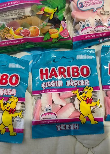 Haribo Çılgın Dişler Şekerleri 9 adet - Görsel 2