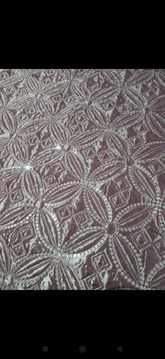 Kahverengi Nakışlı pul işli Yatak Örtüsü - Görsel 4