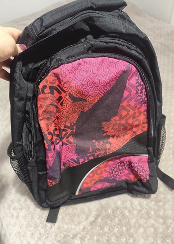 Desenli Kadın Sırt Çantası, Fermuarlı, Çok Renkli - Görsel 2