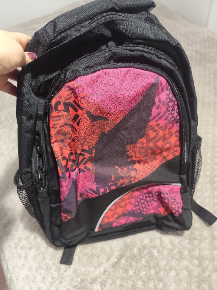 Desenli Kadın Sırt Çantası, Fermuarlı, Çok Renkli - Görsel 2