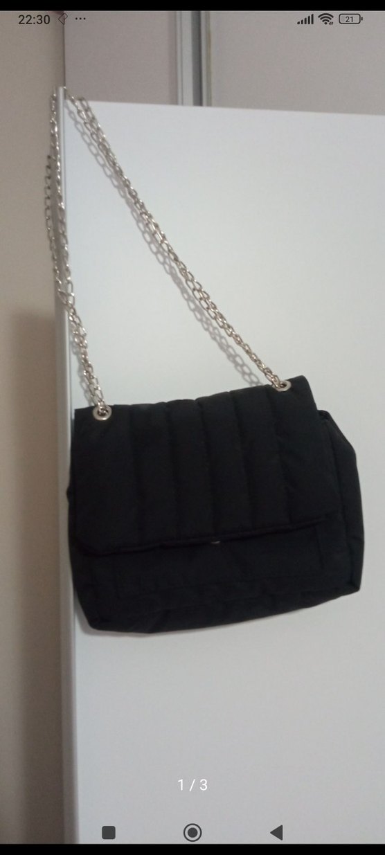 Zincir Detaylı Siyah Kadın Çanta - Görsel 2