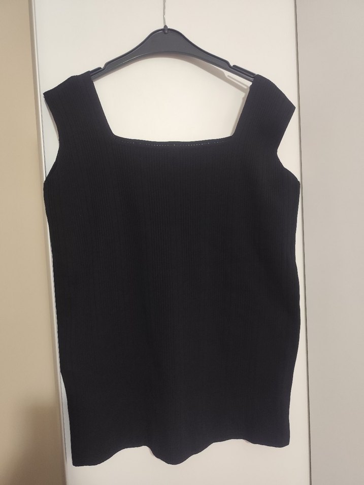 Siyah  ince triko bluz - Görsel 3