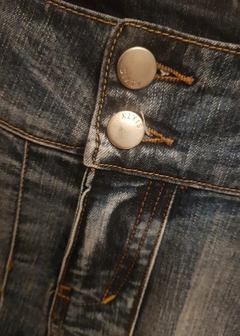 Miss Sixty Kadın Mavi Kot Pileli Mini Etek