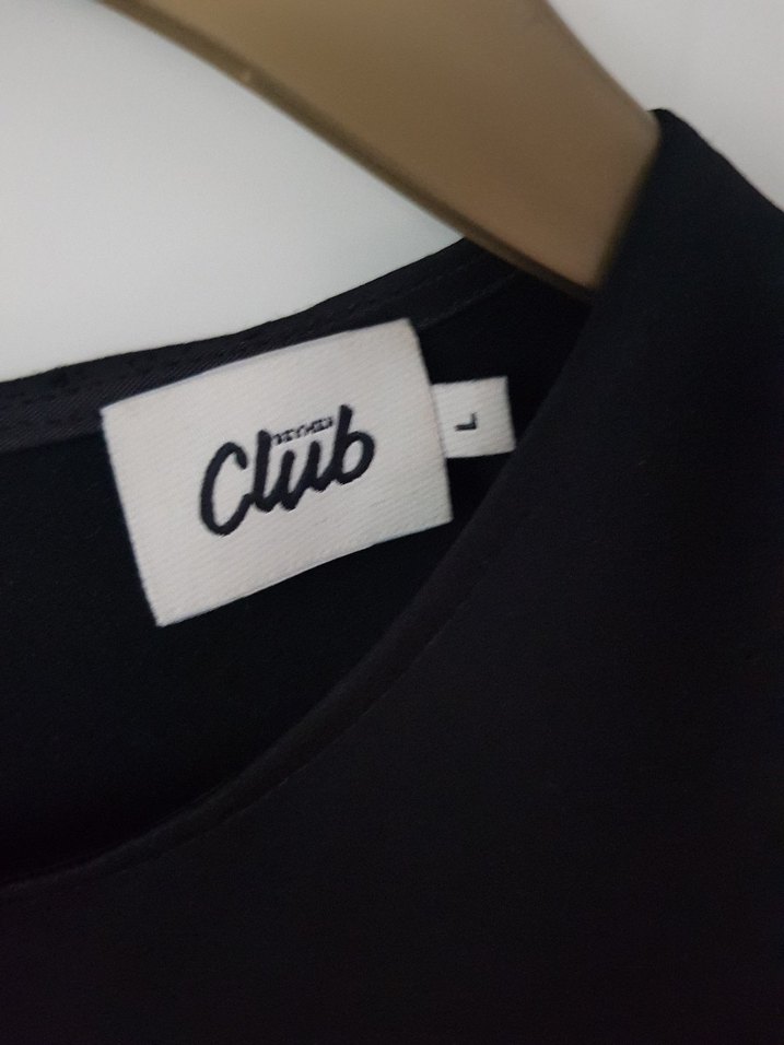 Siyah Saten Kolsuz Bluz - Görsel 4