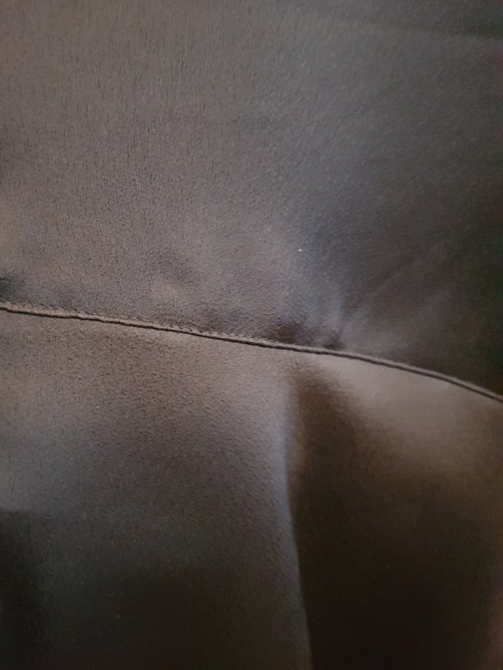 Siyah Saten Kolsuz Bluz - Görsel 3