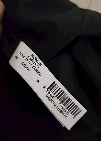 Siyah Midi Kare Yaka Kemerli Elbise - Görsel 5