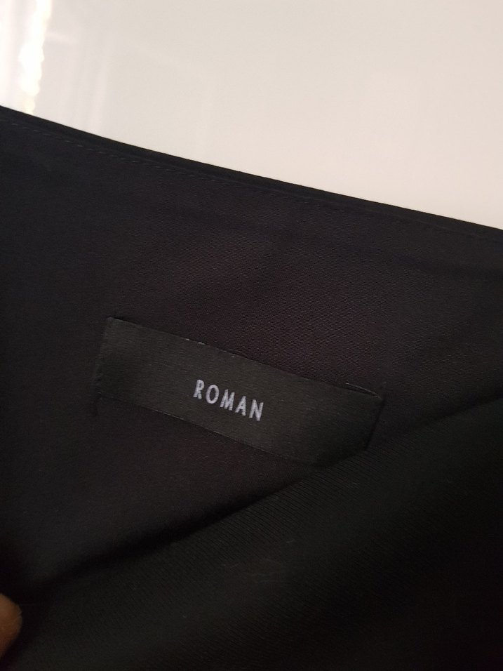 Siyah Midi Kare Yaka Kemerli Elbise - Görsel 4