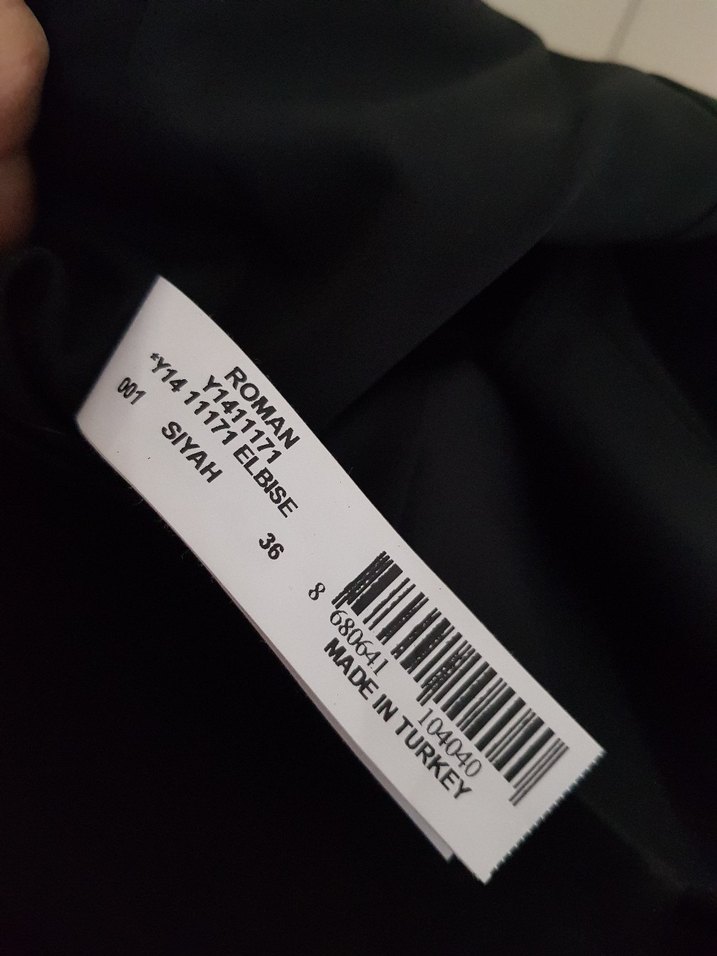 Siyah Midi Kare Yaka Kemerli Elbise - Görsel 5