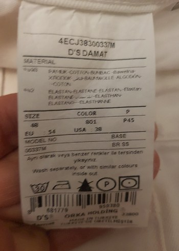 D'S Tween Damat Beyaz Erkek Kot Pantolon - Görsel 4