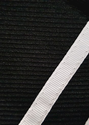 Çizgili Pilili Siyah Mini Etek - Görsel 4