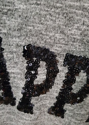 Gri Uzun Kollu Sweatshirt - Görsel 2