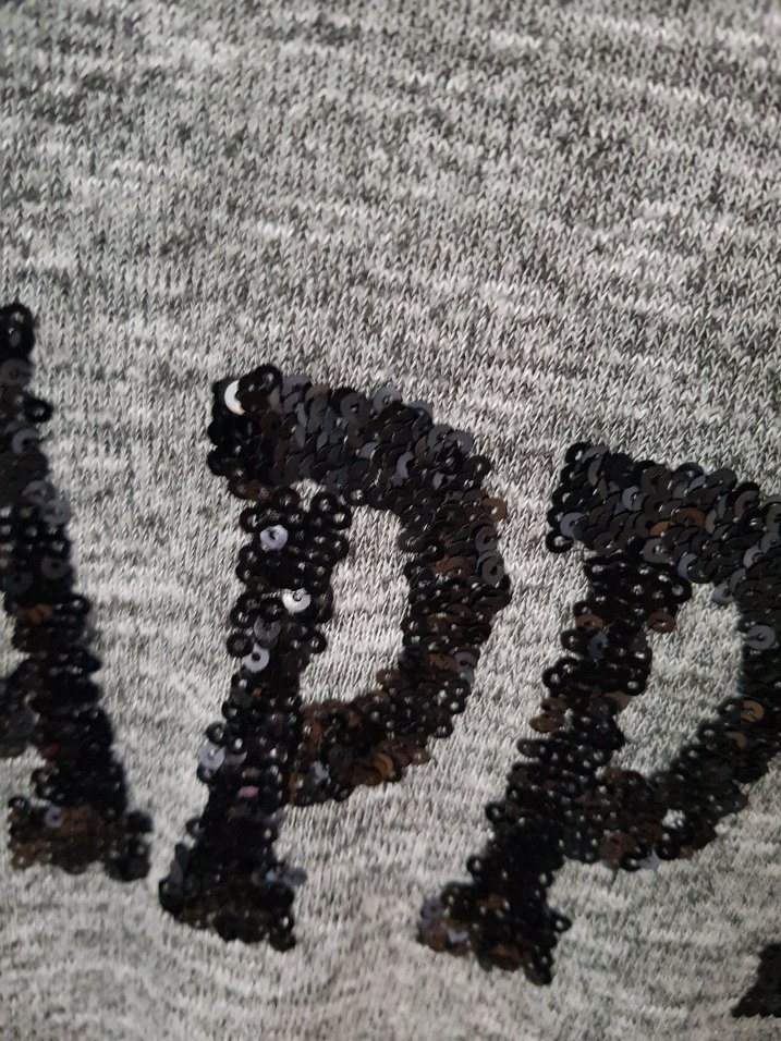 Gri Uzun Kollu Sweatshirt - Görsel 2