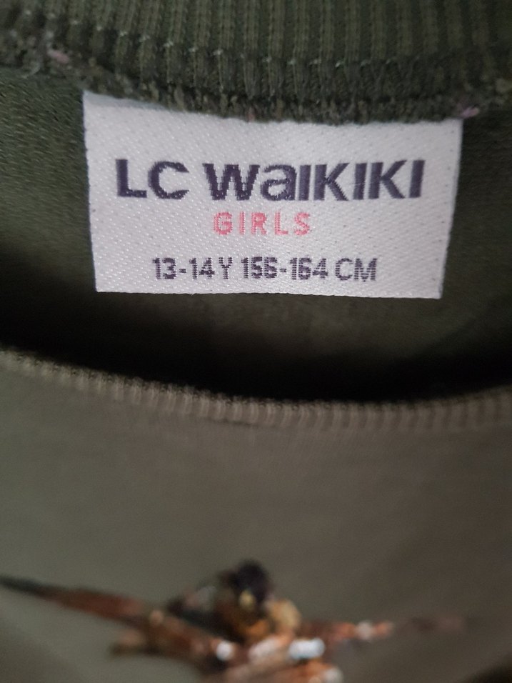 Pul İşlemeli Yeşil Sweatshirt - Görsel 3