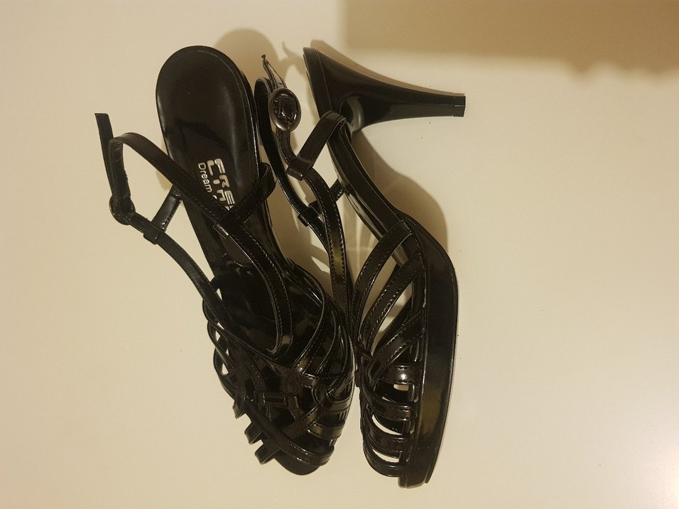 Siyah Topuklu Kadın Ayakkabı - Görsel 5