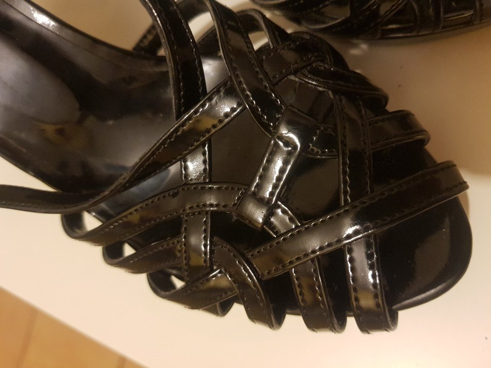 Siyah Topuklu Kadın Ayakkabı - Görsel 4