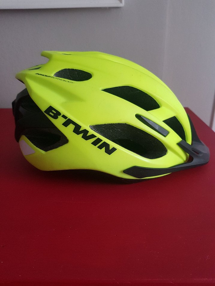 Decathlon Sarı Bisiklet Kaskı - Görsel 2