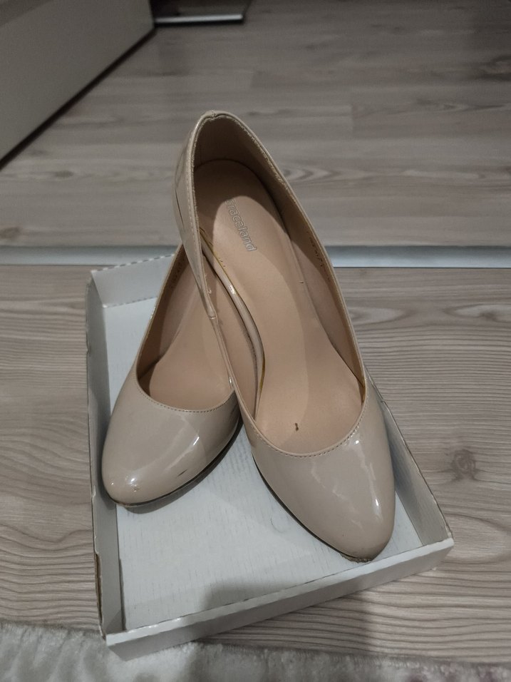 Bej Stiletto Topuklu Kadın Ayakkabı - Görsel 2